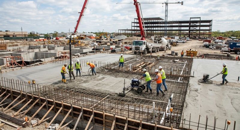 Commercial Slab Construction in Hampton, NJ