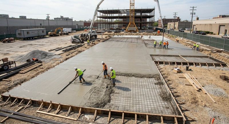 Commercial Slab Installation in Hampton, NJ