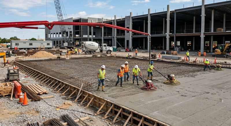 Commercial Slab Installation in Morris County, NJ