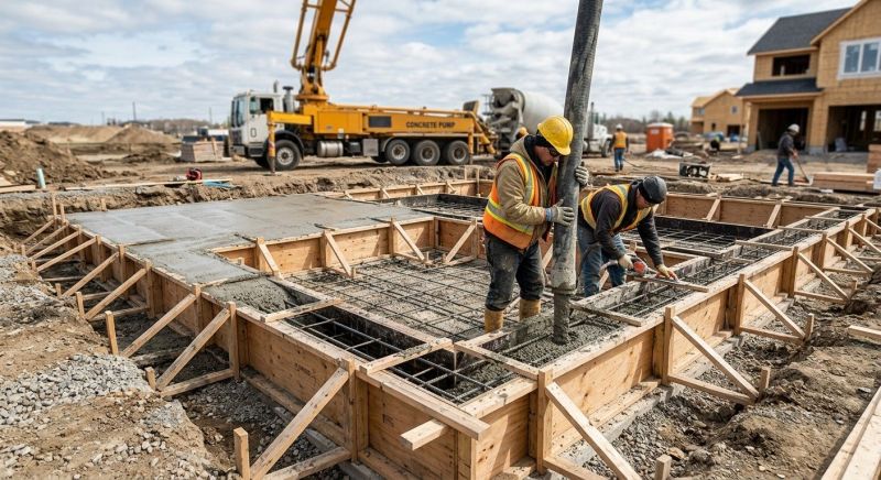 Concrete Foundation Installation in New Brunswick, NJ