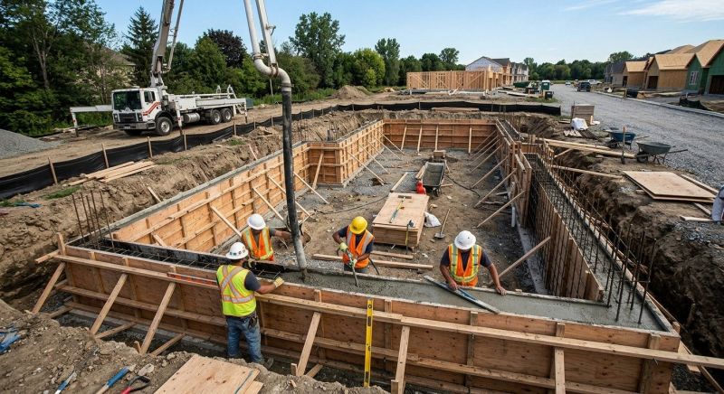 Concrete Foundation Installation in Randolph, NJ