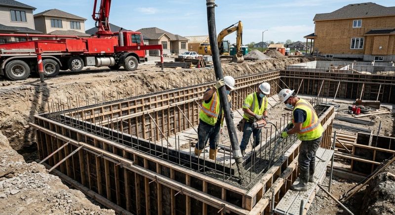 Foundation Wall Pouring in Pittstown, NJ